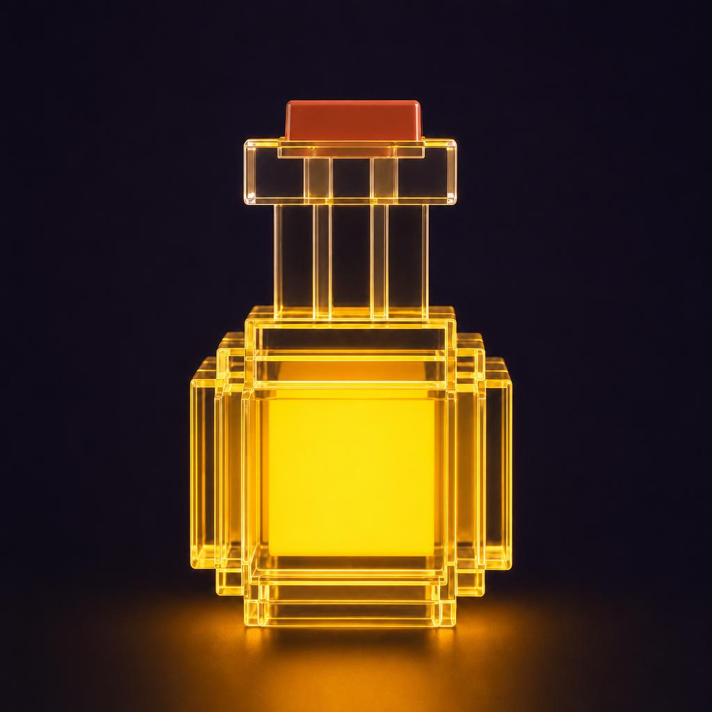 Pixel Potion en color Ámbar