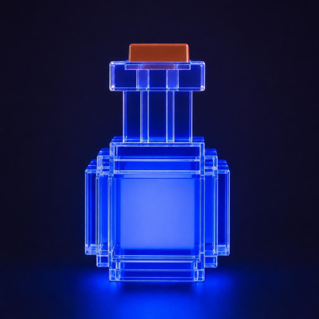 Pixel Potion en color Azul