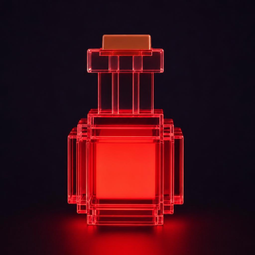 Pixel Potion en color Rojo