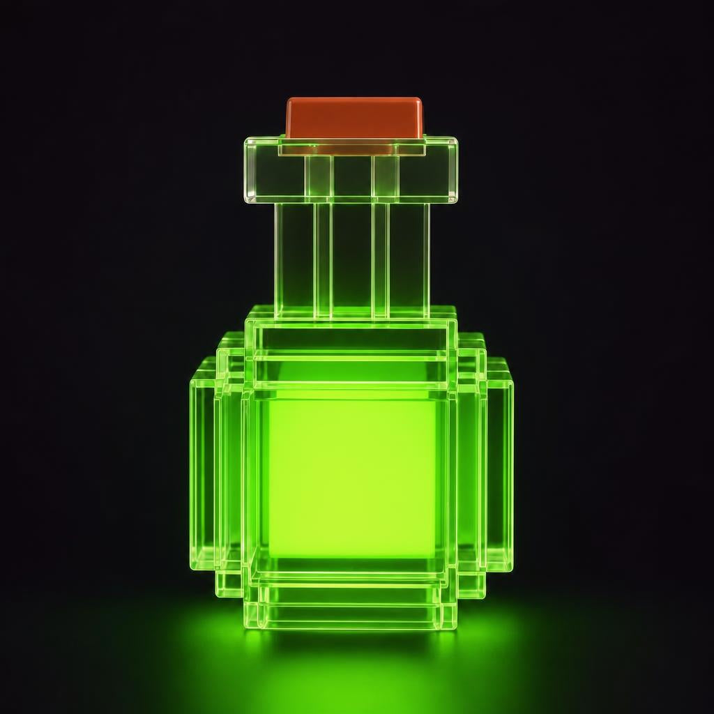 Pixel Potion en color Verde